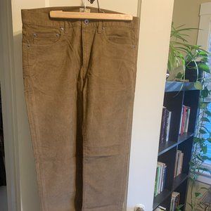 J Crew 770 corduroy straight fit saddle brown